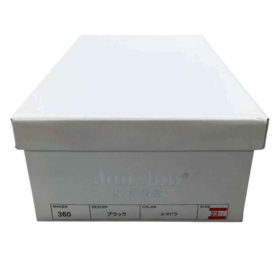 ジュンジュンバイ新宿屋 パンプス レザー 360 スリッポン ブラック サイズ23.5 レディース Jun.Jun by shinjukuya 約23.5cm【7-15】