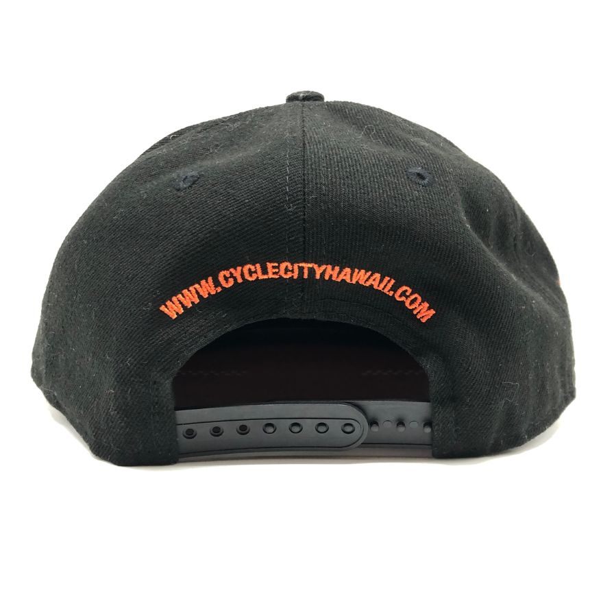 キャップ ニューエラ 9フィフティー/サイクルシティハワイ オレンジ/ブラック NEW ERA 9 FIFTY Cycle City Hawaii【AFI20】
