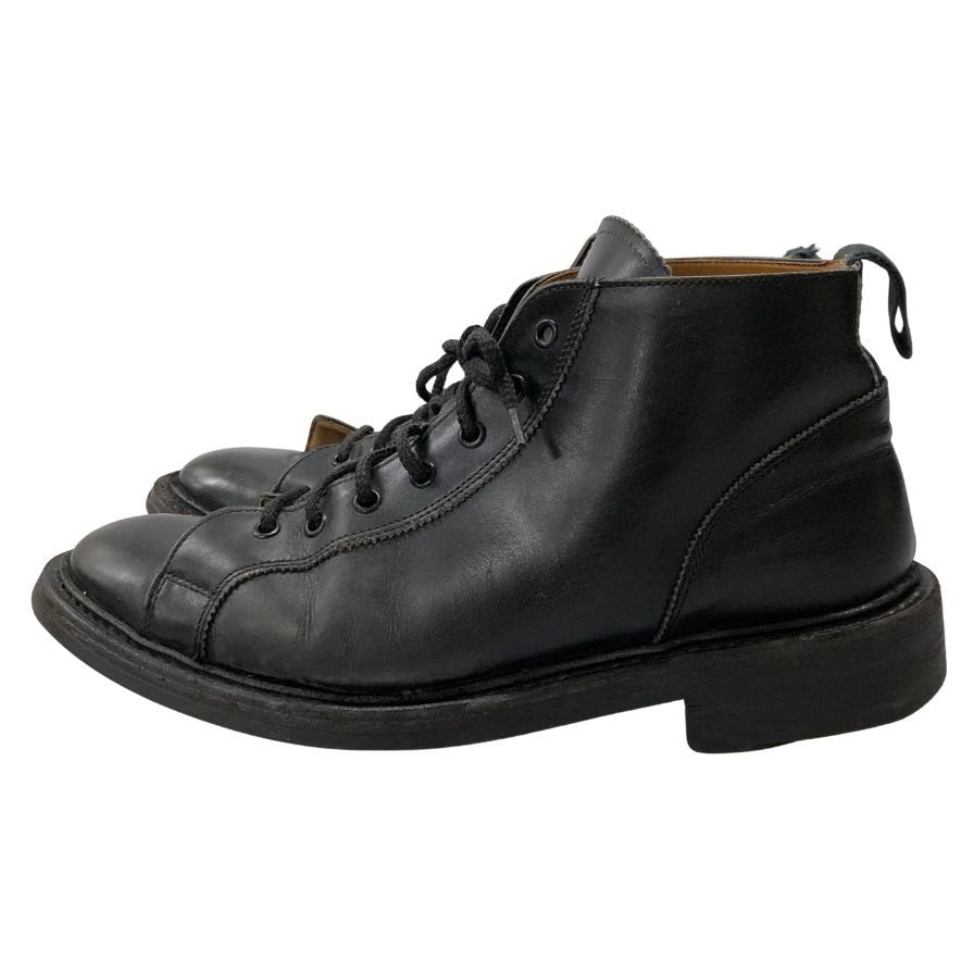 トリッカーズ モンキーブーツ M6077 レザー サイズUK7.5 メンズ ブラック Tricker’s 約26.0cm【AFD15】