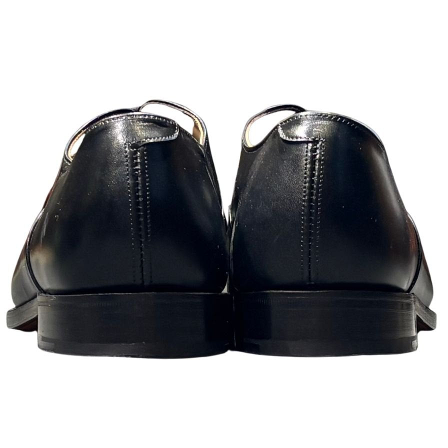 トリッカーズ レザーシューズ リージェント ストレートチップ カーフ ブラック サイズ8.5 メンズ Tricker's ビジネスシューズ 約27.0cm【LA】【中古】