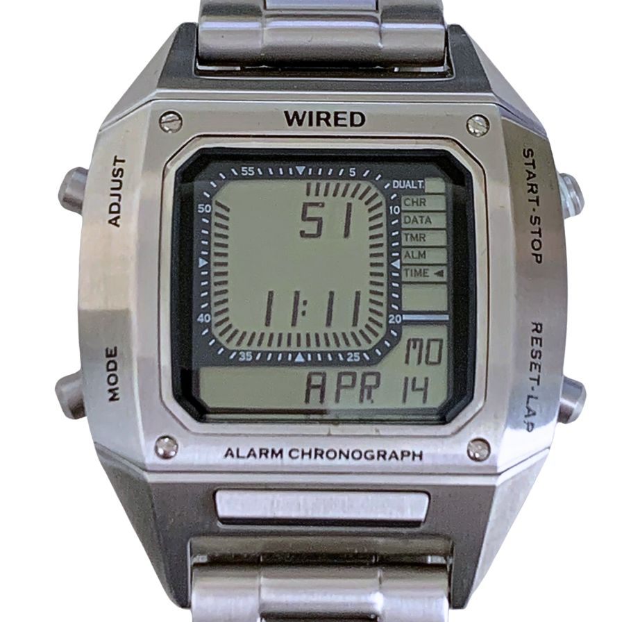 セイコー 腕時計 クオーツ WIRED ソリディティ AGAM401 電子 メンズ シルバー SEIKO【AFI21】