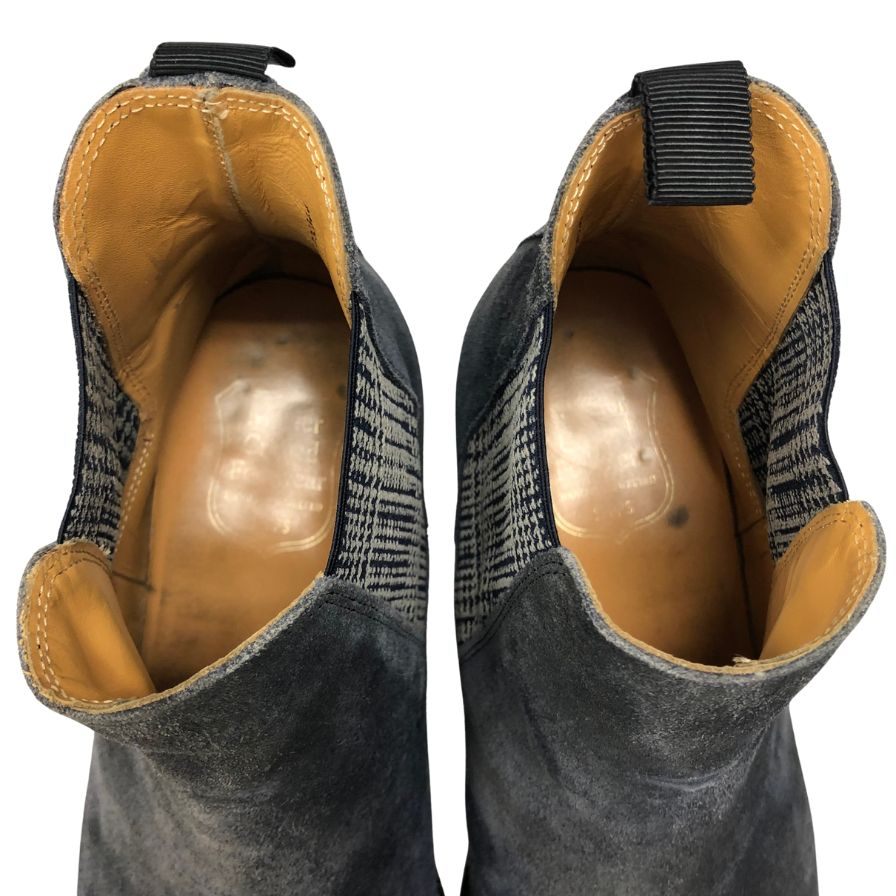 シップス サイドゴアブーツ Master Crafted Footwea スエード ネイビー サイズUK8.5E SHIPS 約26.5cm【AFC47】