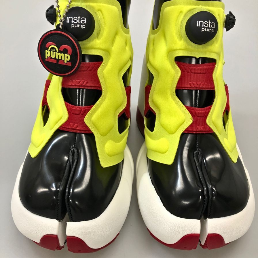 メゾンマルジェラ リーボック スニーカー Tabi Instapump Fury Hi S34WU0023 イエロー系 レディース サイズ37 Maison Margiela Reebok 約23.5cm【AFD1】