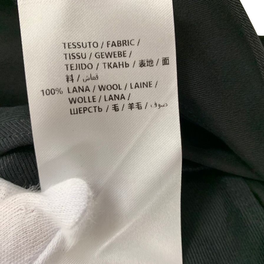 美品◆ステラマッカートニー ベルテットパンツ ハイウエスト ウール ブラック レディース サイズ40 STELLA McCARTNEY 【AFB1】