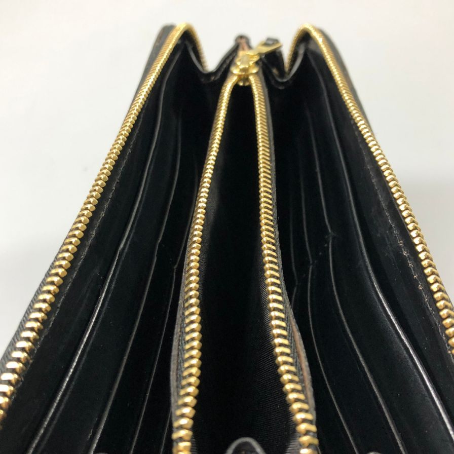 グレンロイヤル 長財布 ラウンドジップ コードバン ブラック ゴールド金具 GLENROYAL【AFI1】