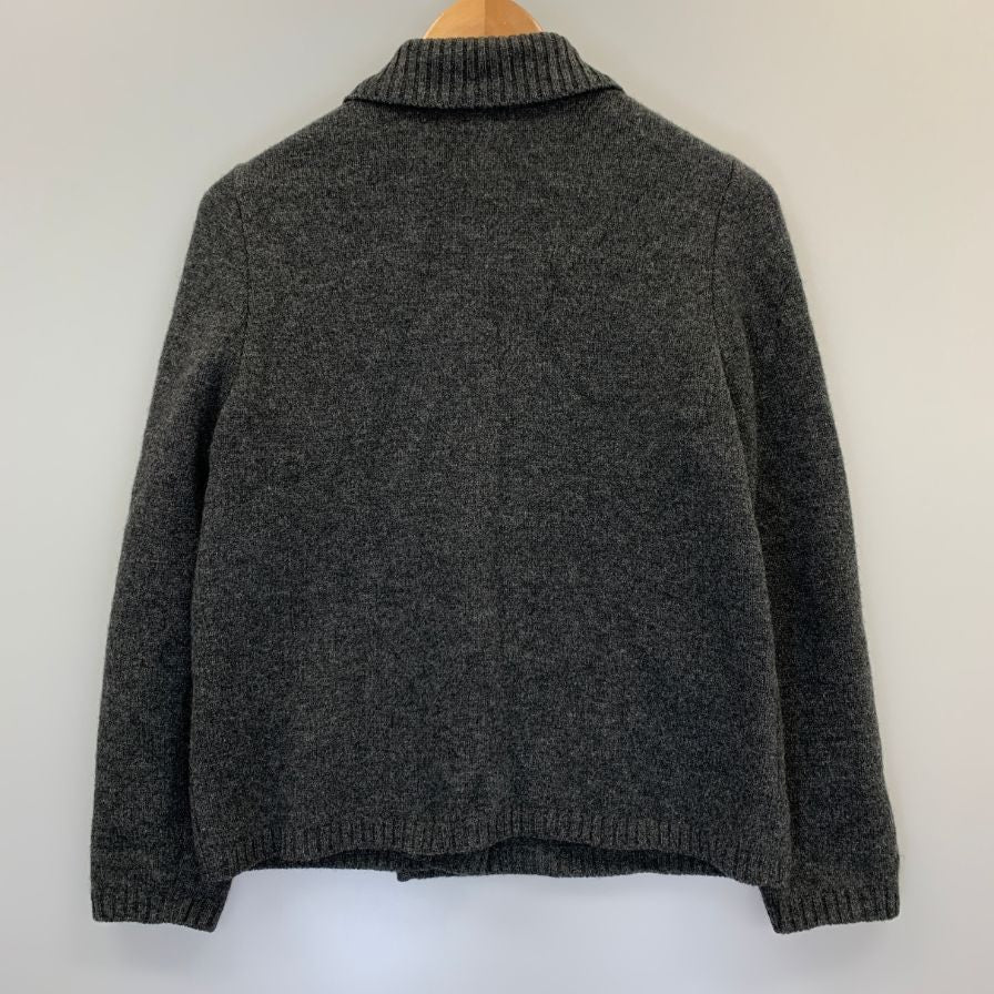 美品◆フォクシー ブティック ジャケット ウール ニット ダブルブレスト グレー レディース サイズ 40 FOXEY BOUTIQUE 【AFB28】