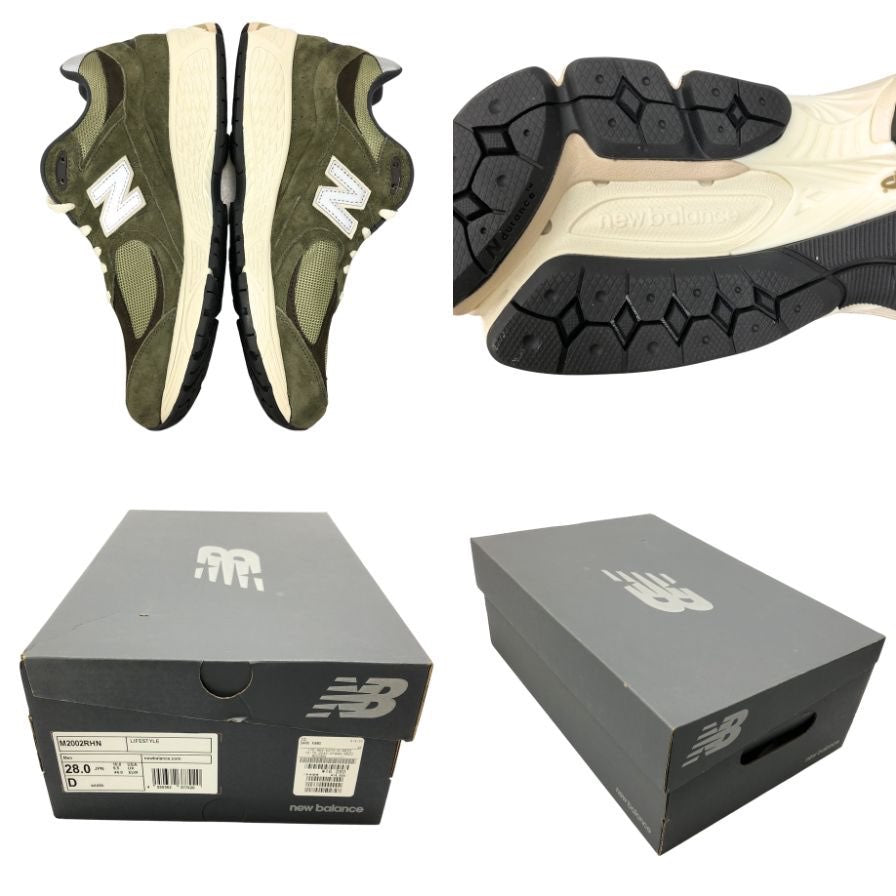 ニューバランス スニーカー M2002RHN オリーブ メンズ サイズ28㎝ new balance 約28.0cm【AFD7】
