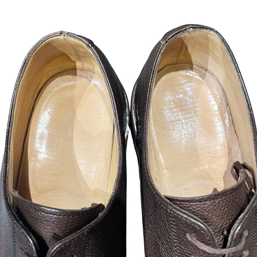 パラブーツ レザーシューズ ルソー Uチップ シボレザー メンズ サイズUK7 ブラウン PARABOOT ROUSSEAU ビジネスシューズ 約25.5cm【LA】【中古】