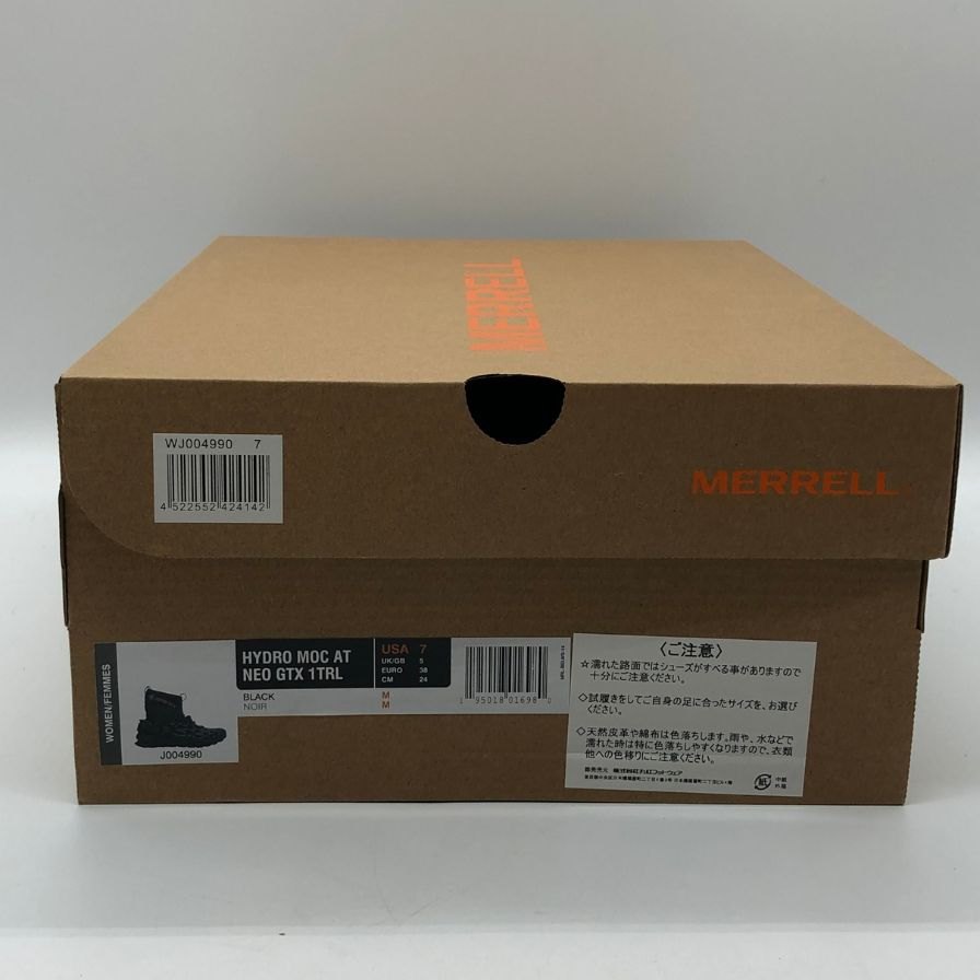 メレル スニーカー ハイドロモック ゴアテックス ブラック hydro moc at neo gtx 1trl メンズ サイズ7 merrell 約24.0cm【AFD9】