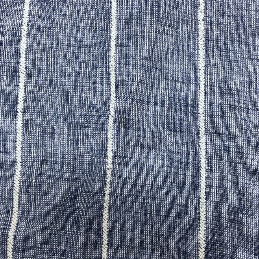 美品◆ラルディーニ 長袖シャツ ストライプ リネン コットン混 サイズ41 メンズ LARDINI 【AFB17】