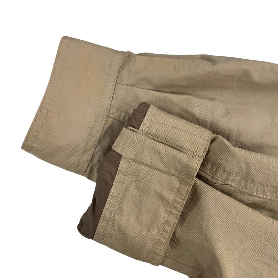 中古◆エディーバウアー ブルゾン 80S後期 黒タグ ベージュ メンズ サイズL Eddie Bauer 【AFA7】