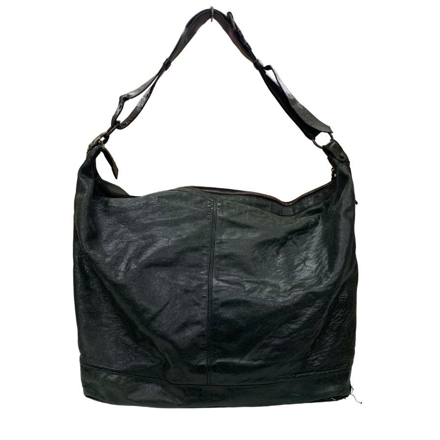 バレンシアガ ショルダーバッグ ザ・クーリエ 159671 3444 レザー メンズ ブラック BALENCIAGA【AFE11】