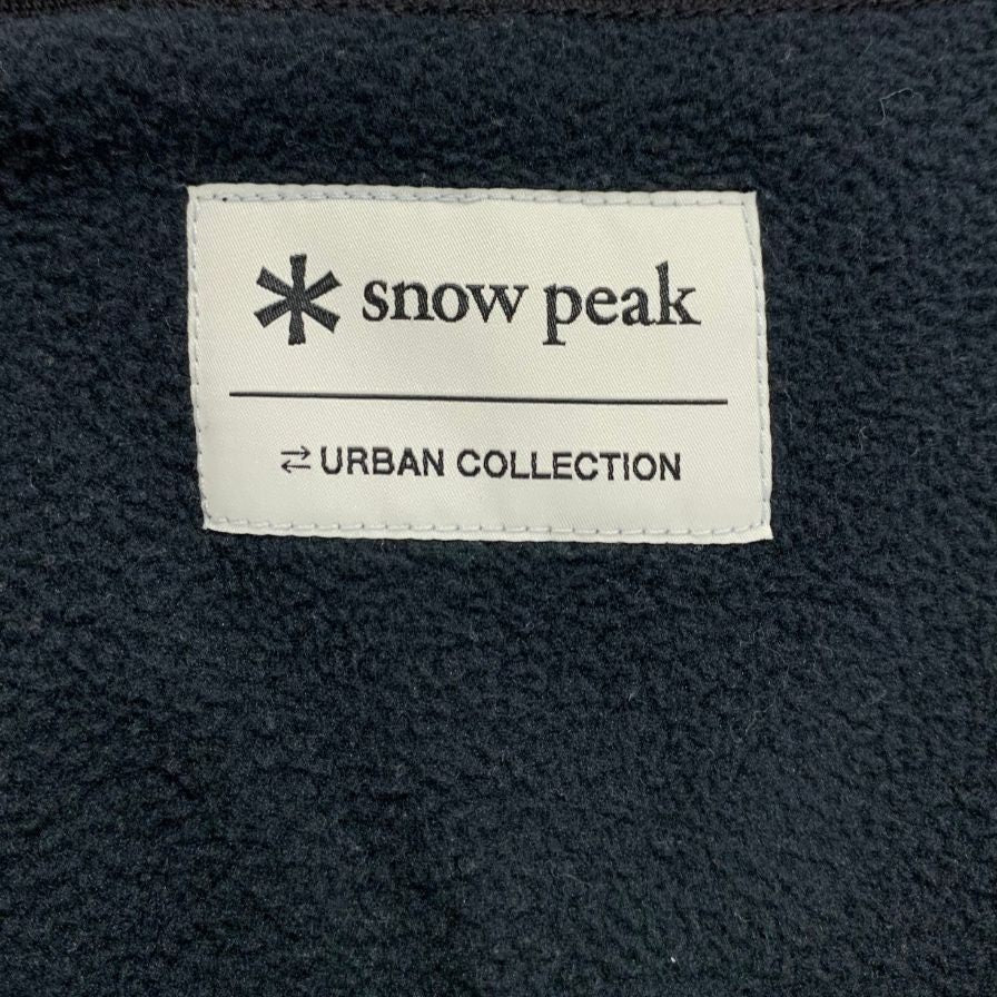 美品◆スノーピーク カットソー フリース アーバンコレクション クルーネック サイズM メンズ ブラック SNOW PEAK 【AFA23】