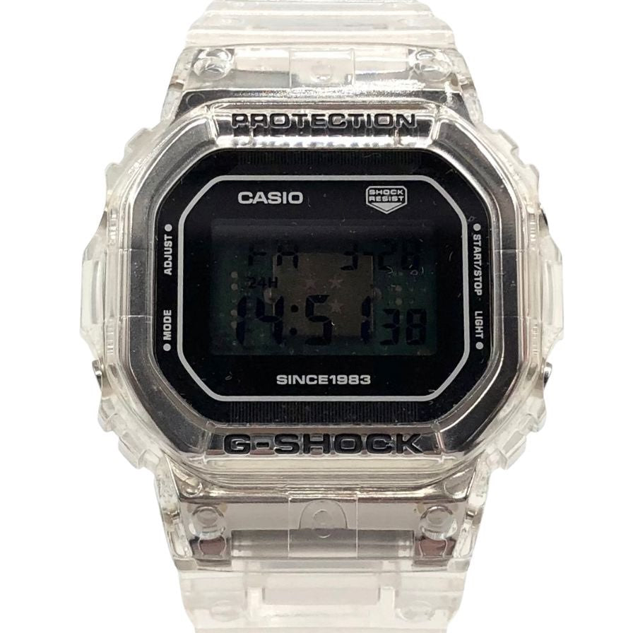 カシオ Gショック 腕時計 クォーツ デジタル ラバーベルト 40周年記念モデル クリア DW-5040RX-7JR CASIO G-SHOCK【AFI14】