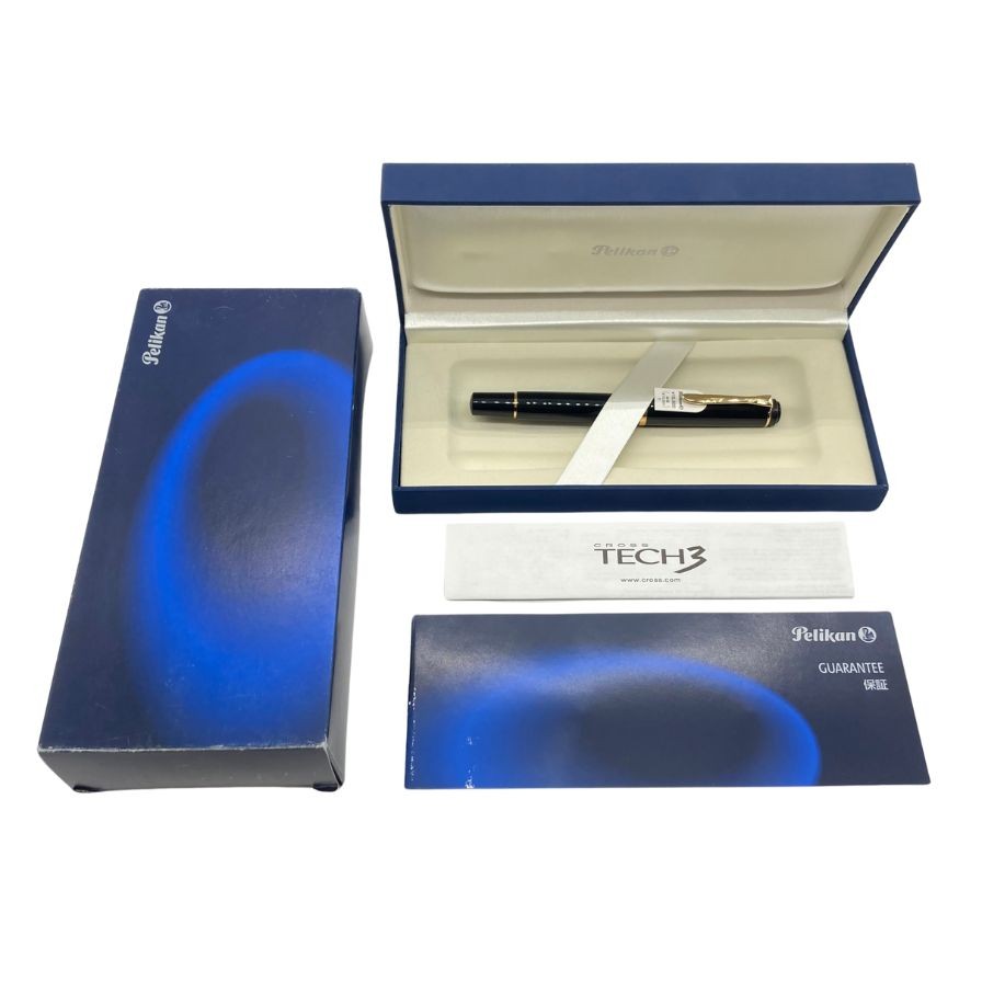 ペリカン 万年筆 クラシック M200 F字 ブラック ゴールド PELIKAN【AFI3】