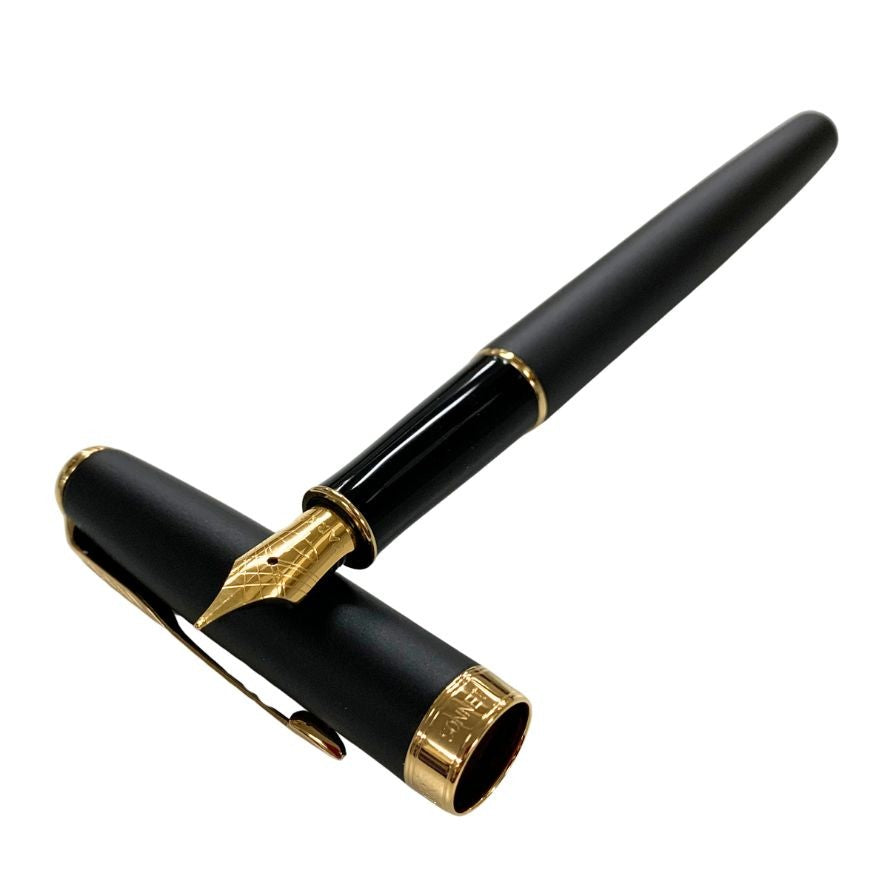 パーカー 万年筆 ソネット 細字 ペン先 18K 750 オリジナル M ブラック ゴールド GT PARKER SONNET【AFI18】