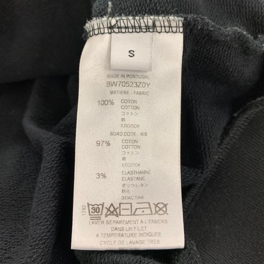 中古◆ジバンシー スウェット ロゴ ブラック メンズ サイズS GIVENCHY 【AFB5】