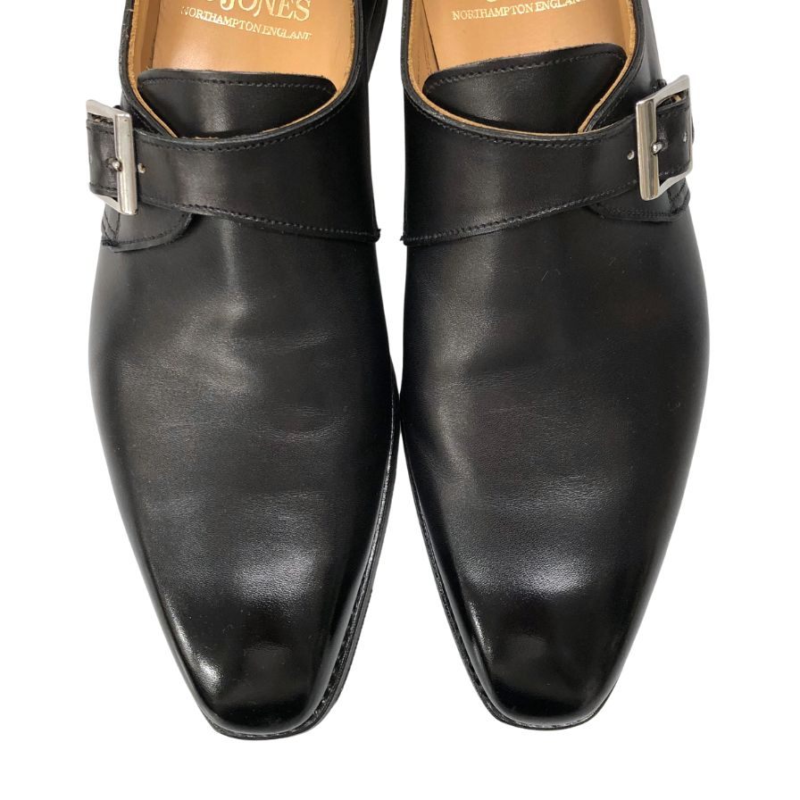 クロケット&ジョーンズ レザーシューズ シングルモンク モンクトン ブラック メンズ サイズ5.5 CROCKETT&JONES MONKTON ビジネスシューズ 約24.0cm【LA】【中古】