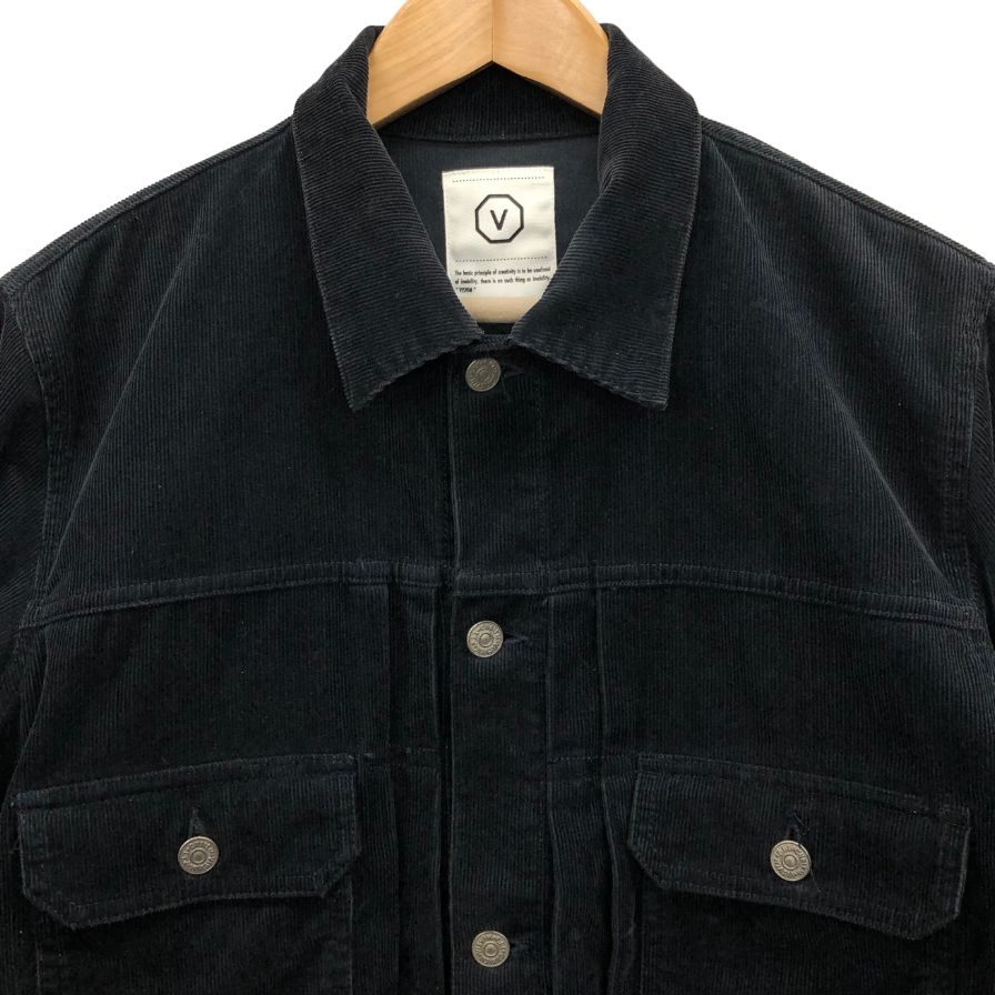 中古◆ヴィズヴィム ビズビム コーデュロイ ジャケット 101 パイソンタグ メンズ ブラック サイズL visvim 【AFB19】