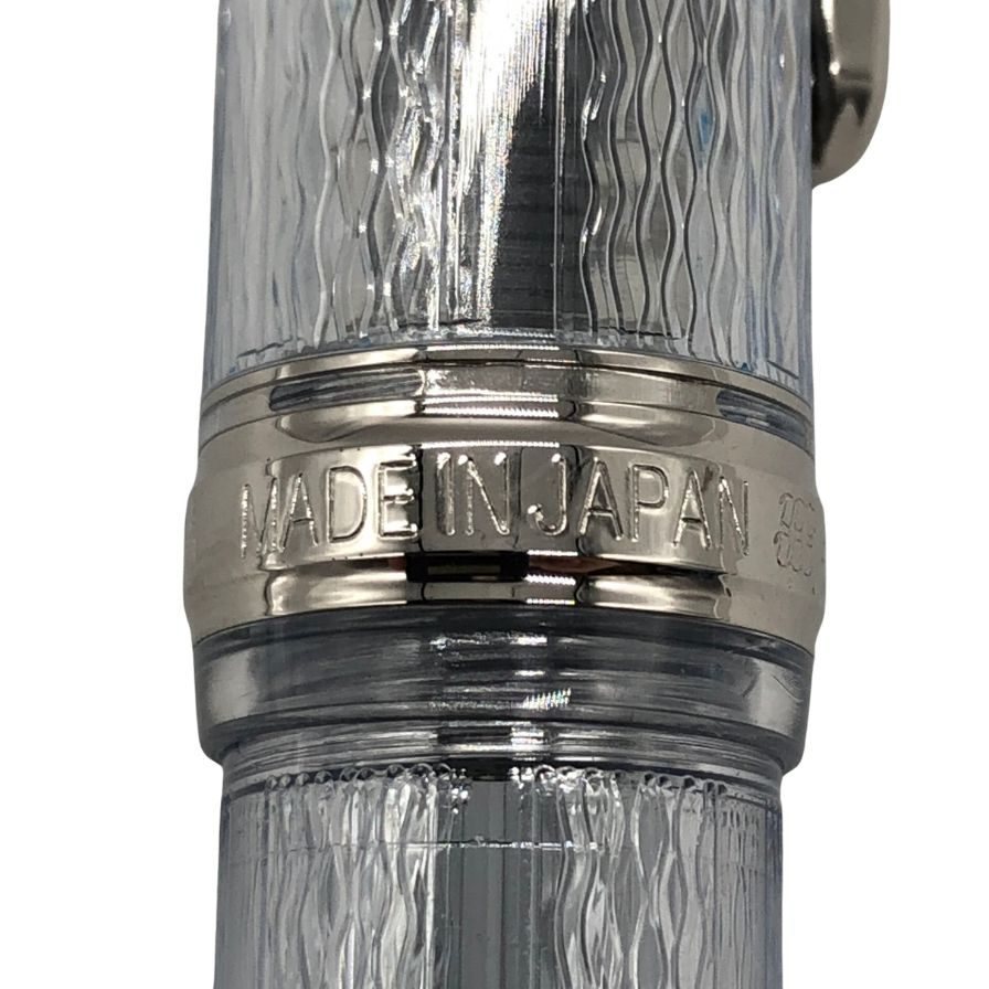 極美品◆プラチナ 万年筆 センチュリー 3776 ペン先14K 山中 富士五湖シリーズ クリア PLATINUM【AFI3】