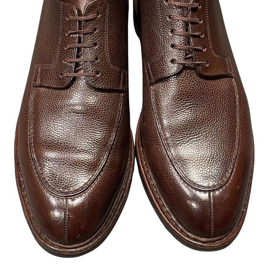 パラブーツ レザーシューズ ルソー Uチップ シボレザー メンズ サイズUK7 ブラウン PARABOOT ROUSSEAU ビジネスシューズ 約25.5cm【LA】【中古】