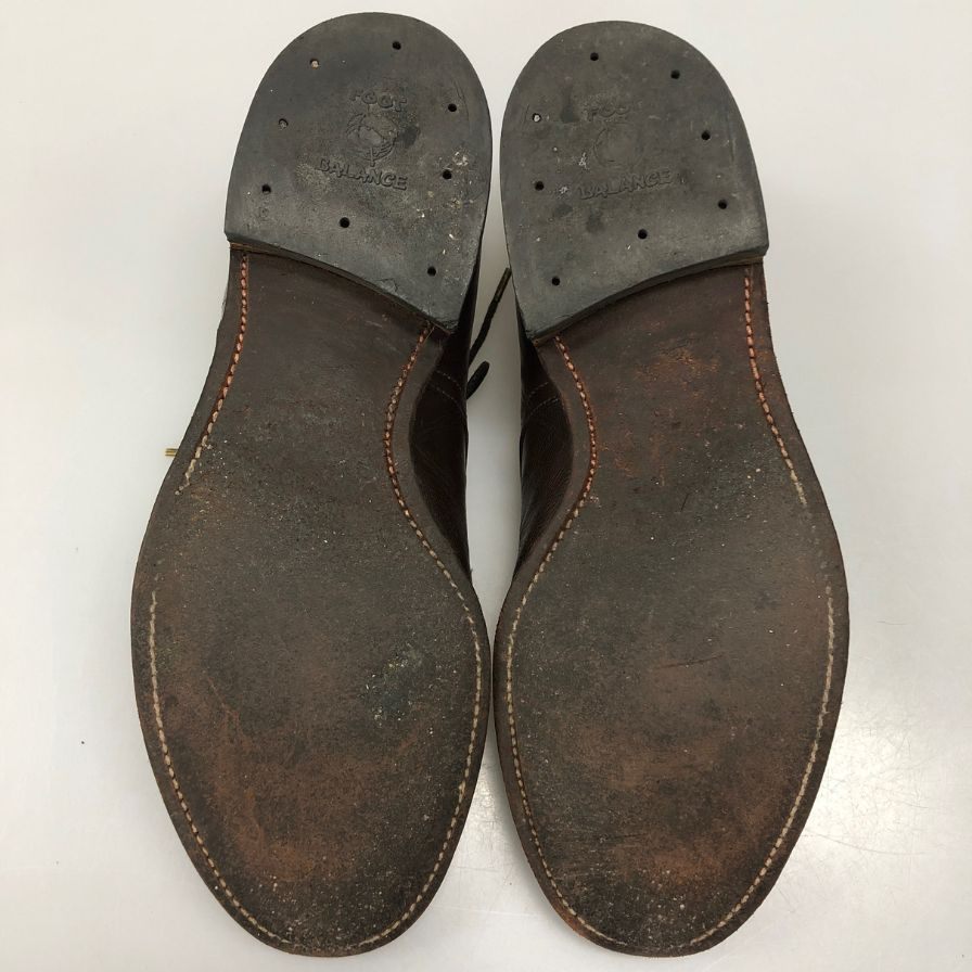 オールデン トゥモローランド 別注 レザーシューズ Vチップ 54573 ブラウン メンズ サイズ7.5 ALDEN TOMORROWLAND 約25.5cm【AFC6】