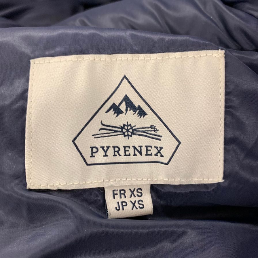 極美品◆ピレネックス ダウンジャケット ANNECY FUR ネイビー メンズ サイズJP XS PYRENEX 【AFF20】