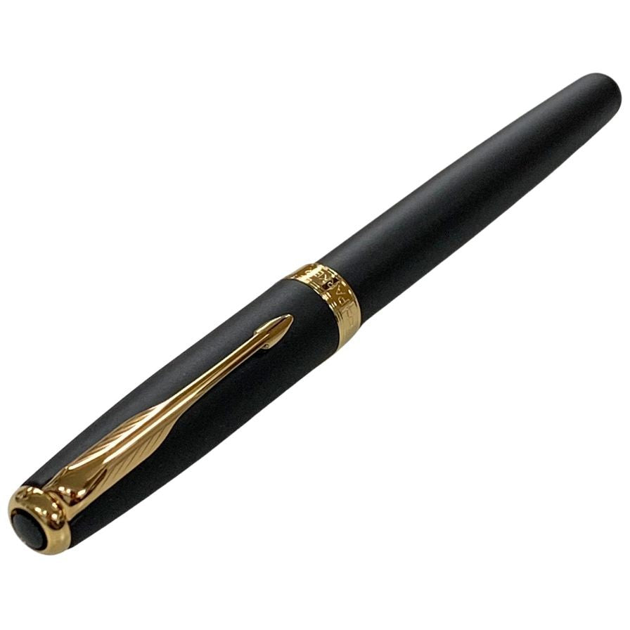 パーカー 万年筆 ソネット 細字 ペン先 18K 750 オリジナル M ブラック ゴールド GT PARKER SONNET【AFI18】