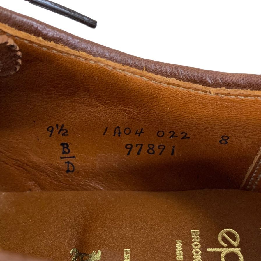 オールデン 97891 コードバン ウィングチップ ウイスキー サイズ9.5D ALDEN ビジネスシューズ 約27.5cm【LA】【中古】