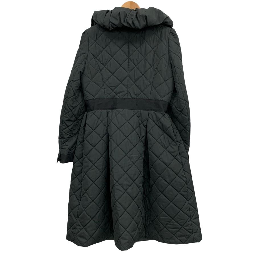 極美品◆ルネxティシュー ロイヤルスウィートコート キルティングコート 38サイズ ブラック 6438040 Rene Tissue 【AFA13】