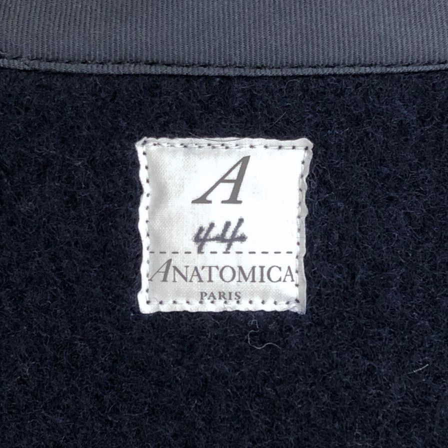 極美品◆アナトミカ ビーチクロスベスト ウール65% コットン35% ブラウン サイズ44 メンズ ANATOMICA 【AFB44】
