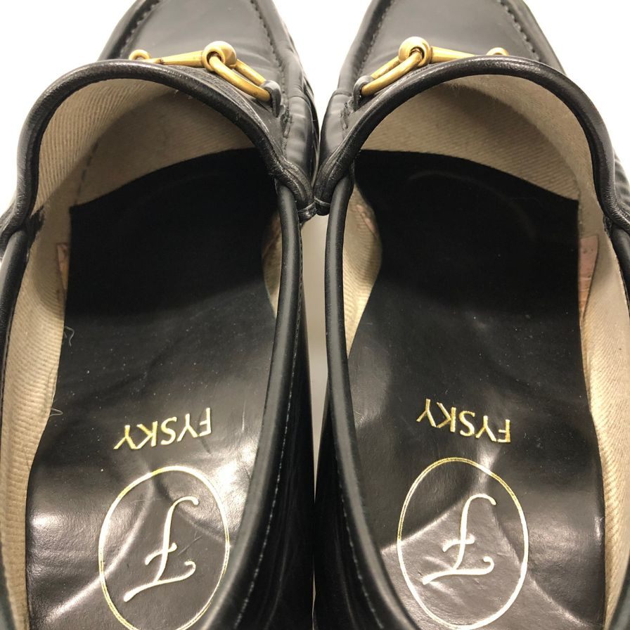 グッチ ホースビット ローファー ソール補正済 インソール貼り付け メンズ サイズ6.5 ブラック GUCCI 約25.5cm【AFC7】