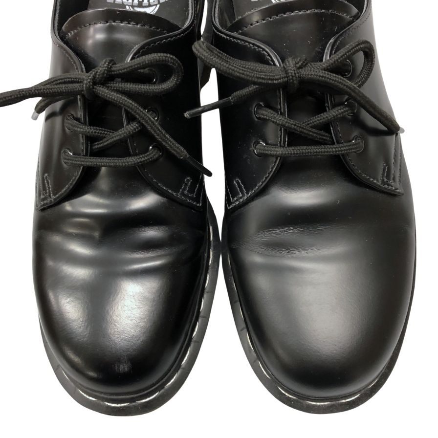 ドクターマーチン レースアップシューズ 1461 3ホール ホワイトステッチ ブラック メンズ UK7 Dr.Martens 約25.5cm【AFD9】