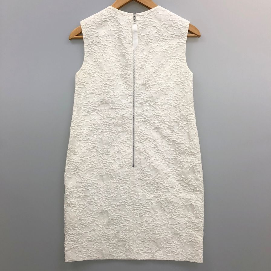 美品◆フォクシー ノースリーブワンピース 33069 レディース サイズ38 ホワイト系 FOXEY 【AFB23】