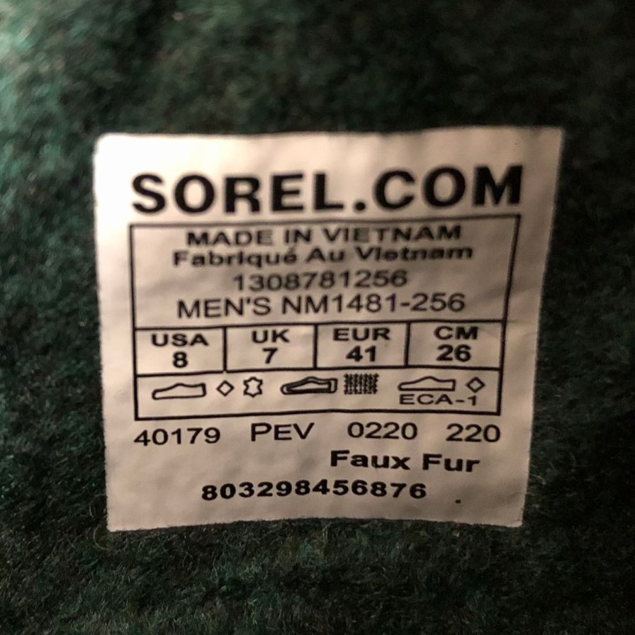 ソレル ブーツ スノーブーツ カリブー レザー サイズ26 ブラウン メンズ SOREL 約26.0cm【AFD1】