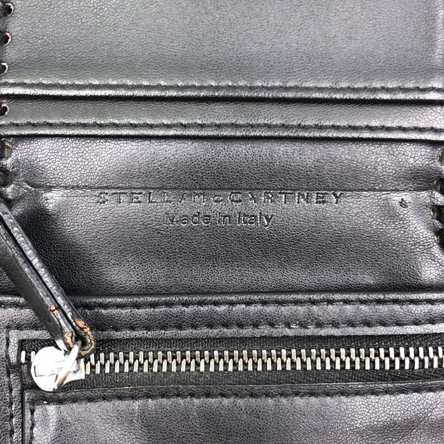 ステラ マッカートニー 三つ折り財布 チェーン ファラベラ スター ブラック系 レディース Stella McCartney【AFI14】