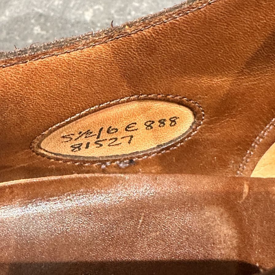 エドワードグリーン レザーシューズ ダブルモンク ウエストミンスター スエード ブラウン メンズ サイズUK5.5E EDWARD GREEN WESTMINSTER ビジネスシューズ 約24.5cm【LA】【中古】