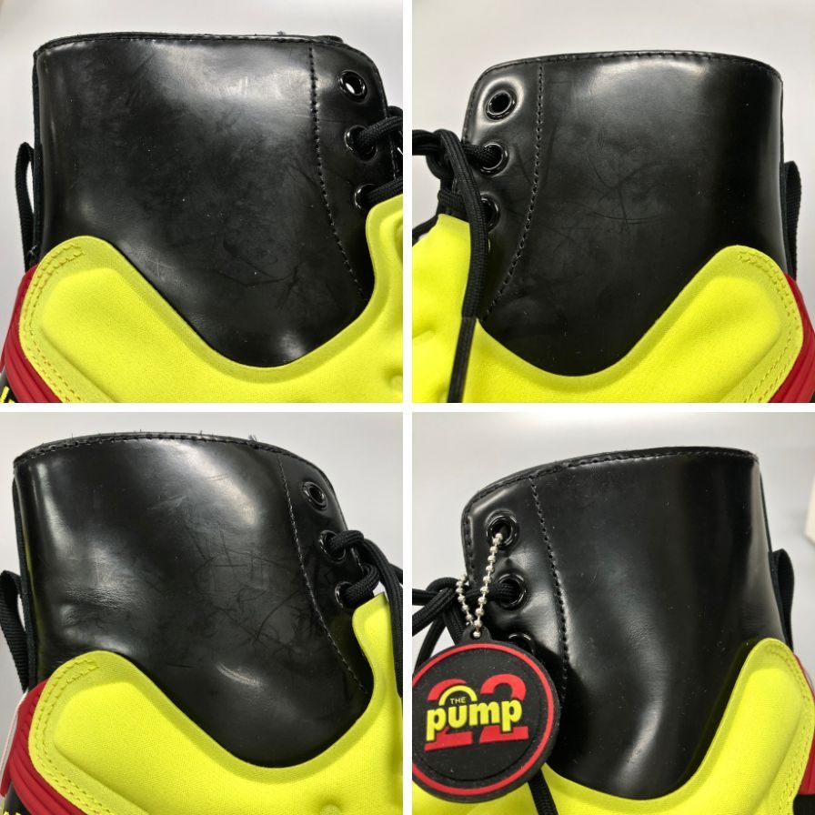 メゾンマルジェラ リーボック スニーカー Tabi Instapump Fury Hi S34WU0024 イエロー系 レディース サイズ41 Maison Margiela Reebok 約26.0cm【AFD8】
