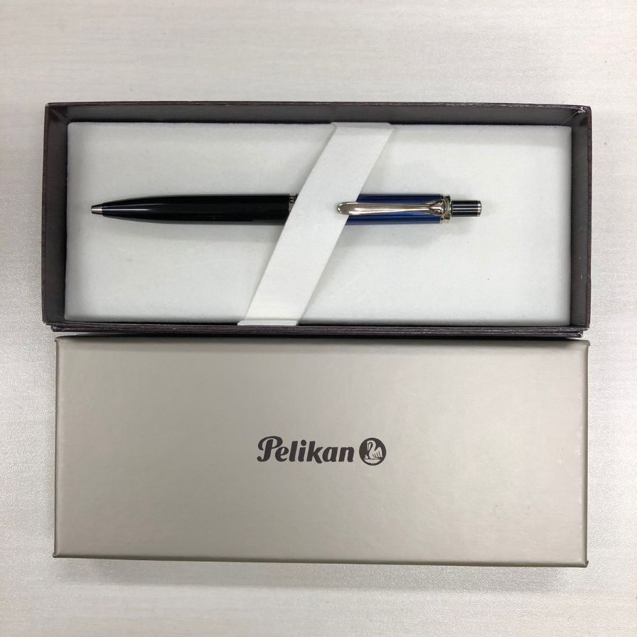 ペリカン ボールペン スーベレーン ノック式 青縞 ブルーストライプ PELIKAN【AFI9】