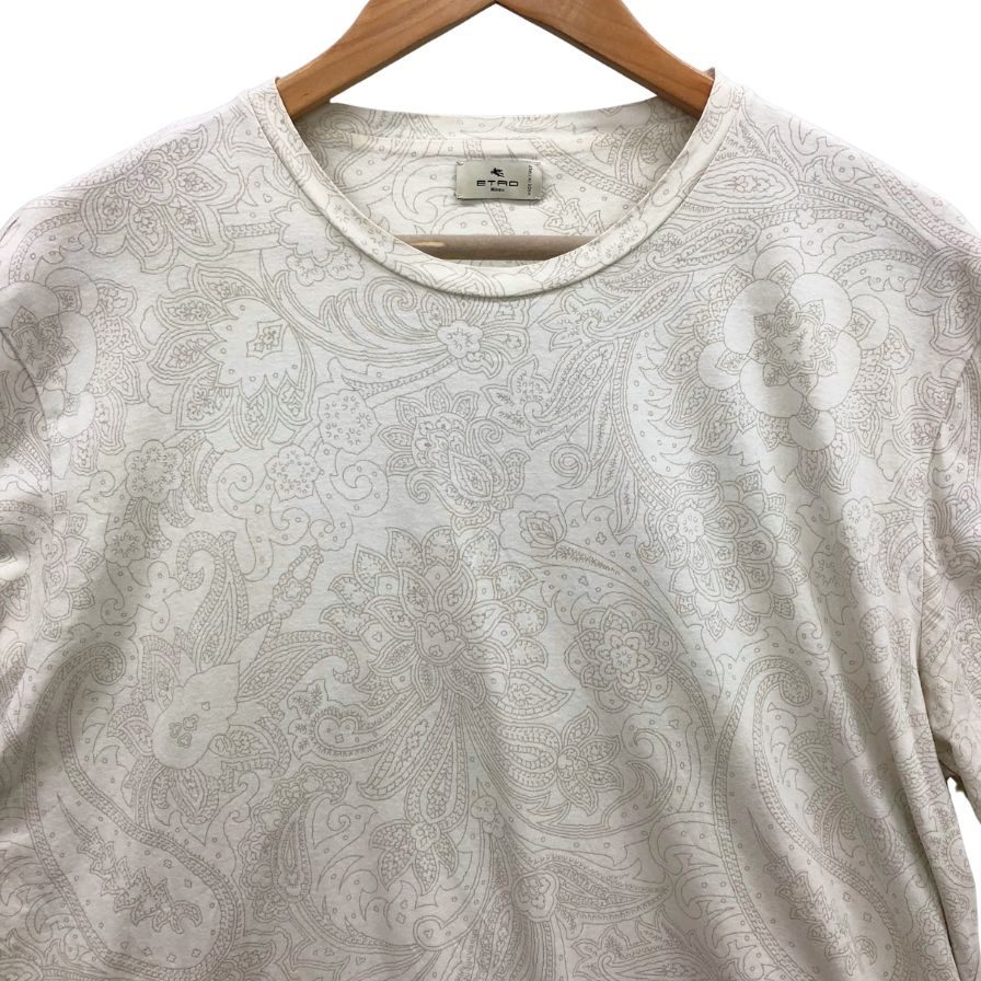 美品◆エトロ 半袖Tシャツ 総柄 サイズXXL メンズ ホワイト ETRO 【AFB20】