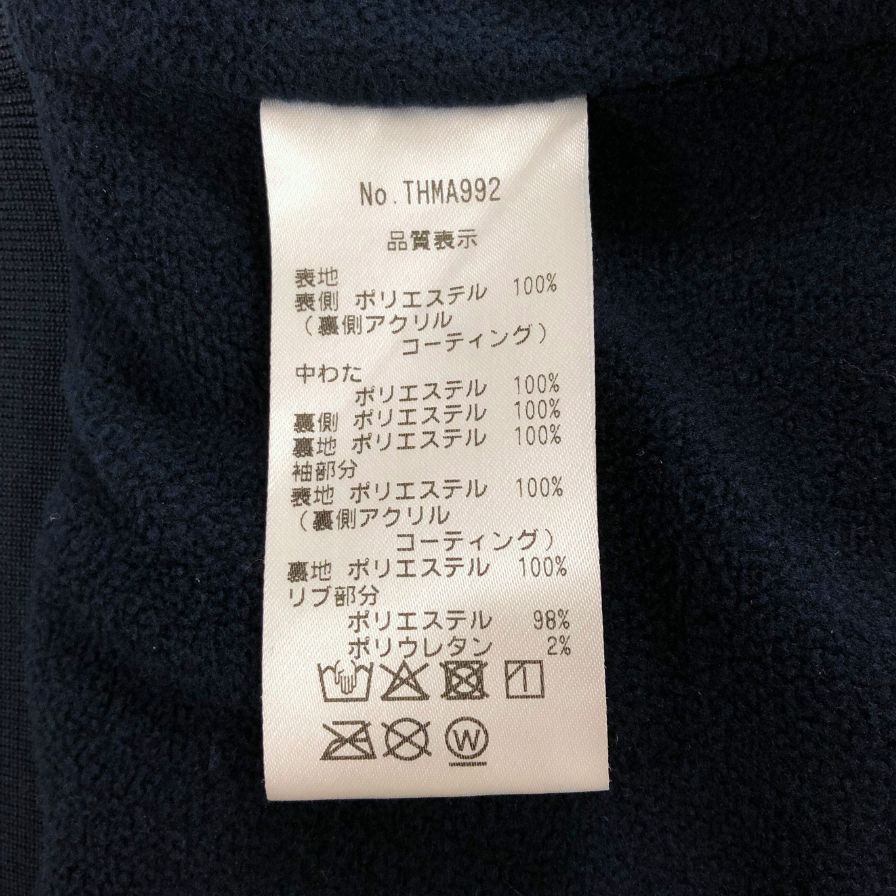 美品◆トミーヒルフィガー ゴルフ 中綿 ジャケット パテッド ジップアップ プリント THMA992 ネイビー メンズ サイズL TOMMY HILFIGER 【AFB30】