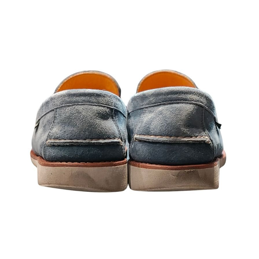 パラブーツ スリッポン ビーフロール スエード ブルーー サイズUK7 PARABOOT スリッポン 約26.0cm【LA】【中古】
