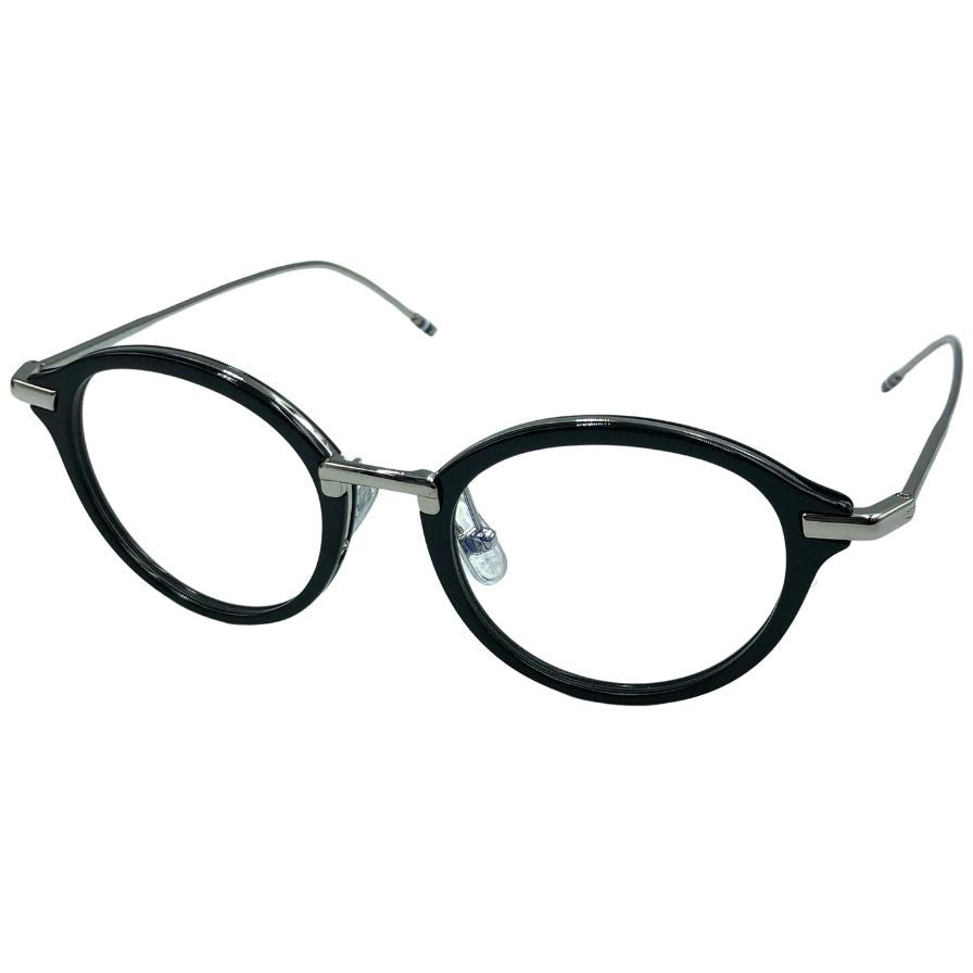 トムブラウン メガネ TB-011-C-C03-49 49□21-150 ブラック×シルバー ユニセックス THOM BROWNE【AFI13】