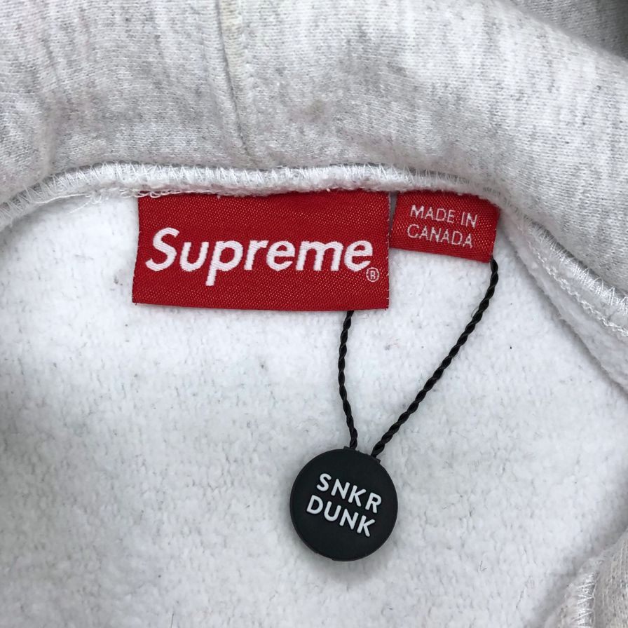 中古◆シュプリーム パーカー アーチロゴ マルチカラー スウェット フーディ カラーブロック メンズ サイズM グレー supreme 【AFB32】