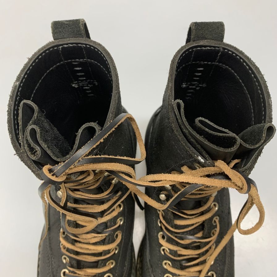 ホワイツブーツ ワークブーツ スモークジャンパー スエード 375 ブラック メンズ サイズ8E White's Boots SMORK JUMPER 約26.0cm【AFD4】