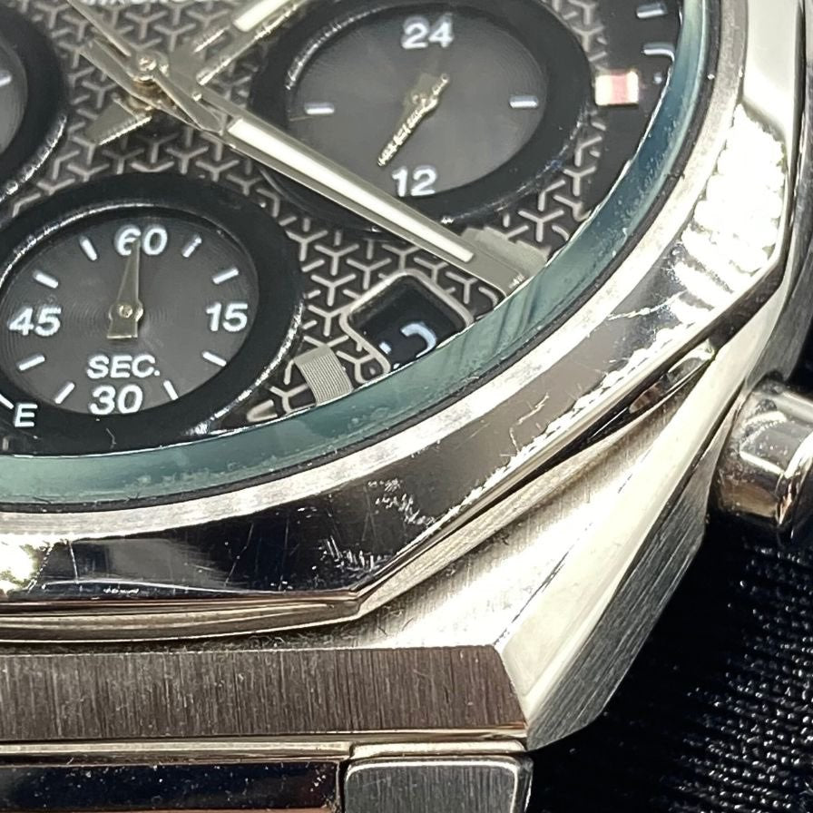 セイコー 腕時計 ワイアード VR42-KMFO クロノグラフ ソーラー 黒文字盤 SEIKO WIRED【AFI8】