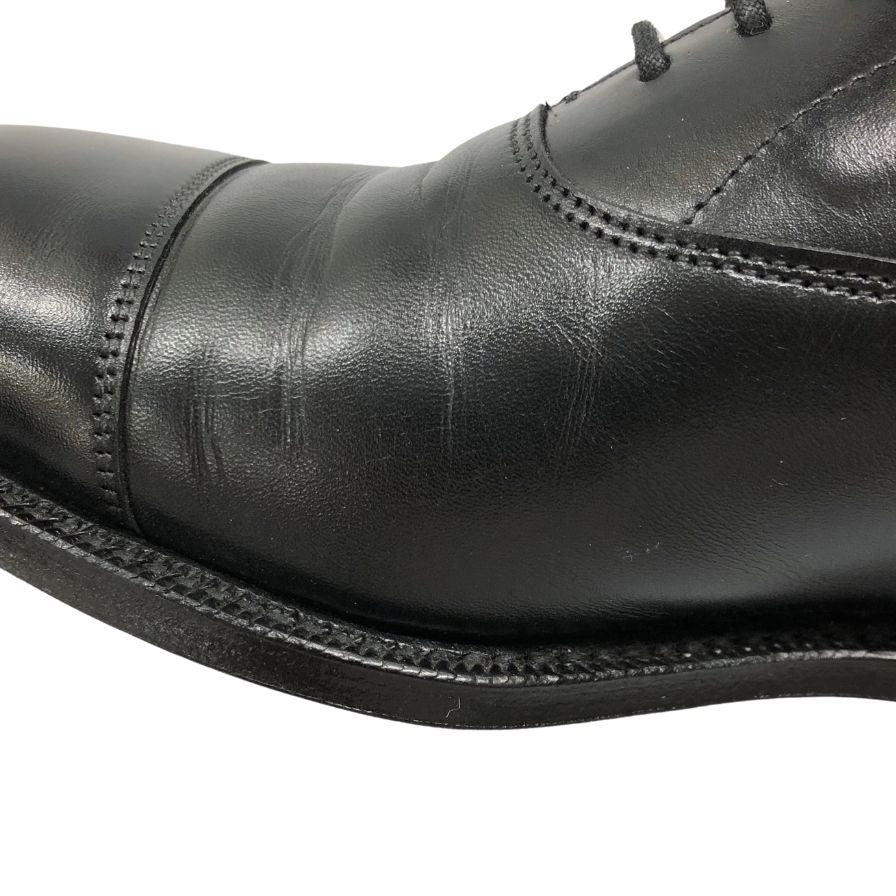 チーニー レザーシューズ ジェフェリー ストレートチップ カーフ ブラックUK6 CHEANEY 約25.0cm【AFC33】
