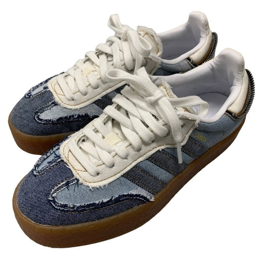 アトモス ピンク × アディダス オリジナルス スニーカー サンベイ スタックドデニム II0001 ネイビー系 レディース サイズ22.5cm atmos pink×ADIDAS Sambae 約22.5cm【AFD14】