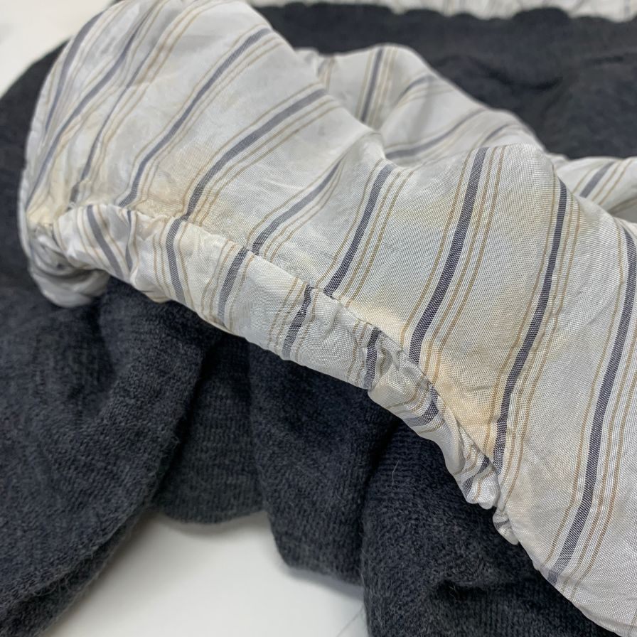 中古◆メゾン マルジェラ 22AW クルーネックニット ダメージ加工 グレー メンズ サイズM SI1HA0005 Maison Margiela 【AFB5】