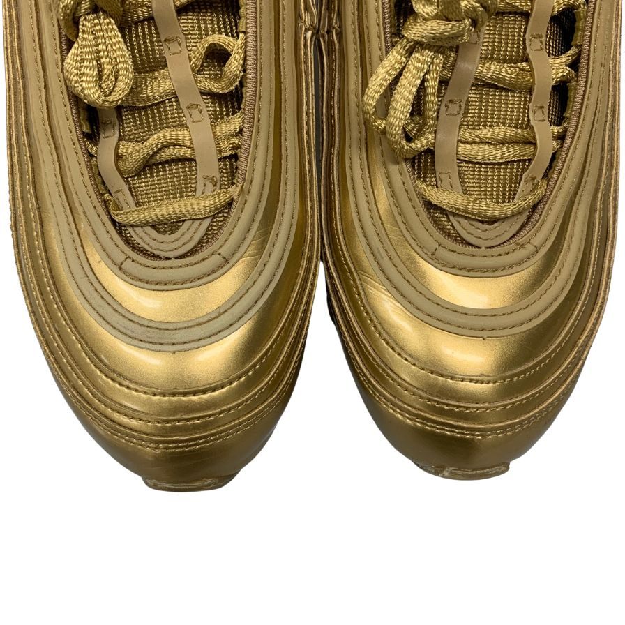 美品◆ナイキ スニーカー エアマックス97 CT4556 700 メタリックゴールド メンズ サイズ27cm NIKE AIR MAX【AFC5】
